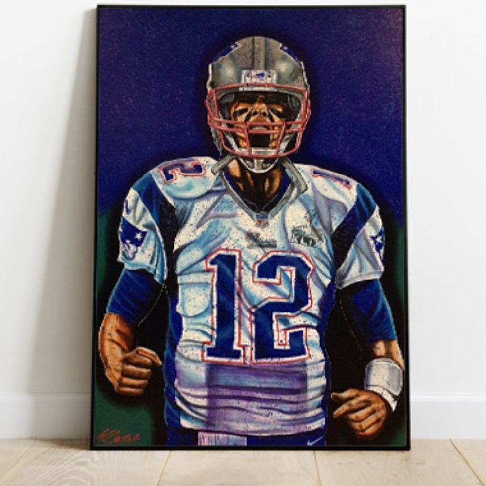 Patriots Tom Brady Painting